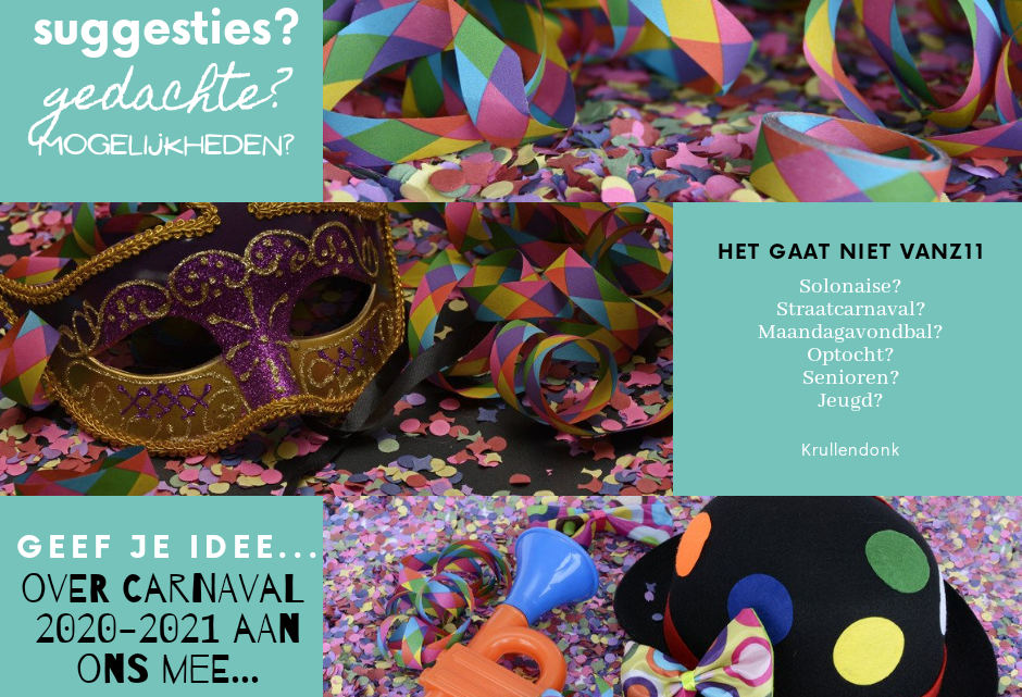 Heb jij ideeën, geef het door!