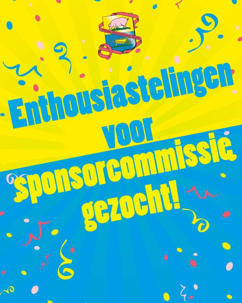 Enthousiastelingen voor sponsorcommissie gezocht