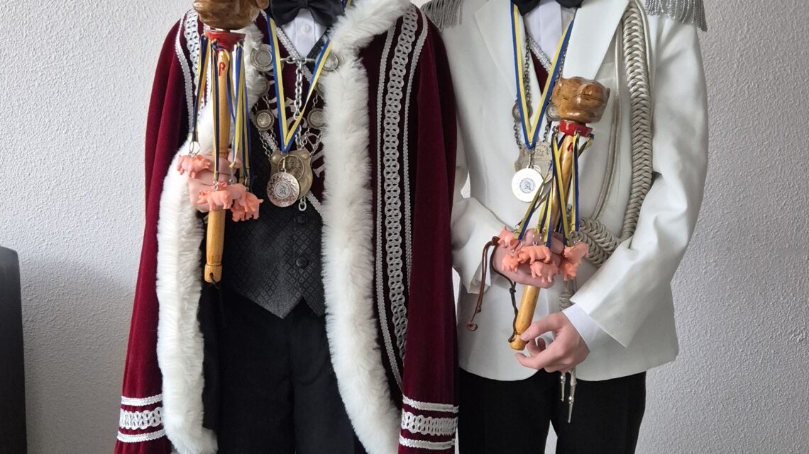 Prins Porcellus XLVII Mats van der Linden en Adjudant Jip Tiemessen